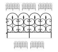 Relaxdays 60x Bordure de jardin plastique noir