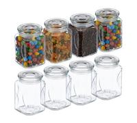 Relaxdays 8x bocaux en verre de 750 ml chacun