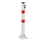 Relaxdays 8x Poteaux pliables Rouge-Blanc