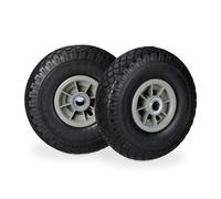 Relaxdays 8x Roues de brouette 3.00-4 noir gris