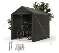 Relaxdays Abri mobile pour 2 vélos