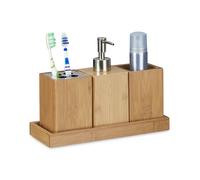 Relaxdays Accessoires de bain porte brosse à dents