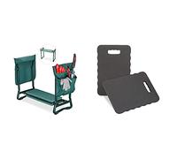 Relaxdays Agenouilloir,Coussin Moelleux, 2 Sacs,Pliable, Aide Genou, Travail Jardin, Jusqu’à 150 kg,HlP 50x60x27,5cmvert & Planche Genoux Jeu de 2, pour Travail dans Le Jardin; lxP 40 x26 Noir