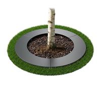 Relaxdays Anneau de Protection pour Arbres et arbustes, Acier galvanisé Ø90 cm, Anthracite