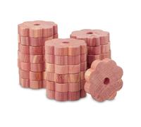 Relaxdays Anti-mites textiles cèdre 20 pièces pour l'armoire protège les vêtements marron clair