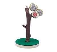 Relaxdays Arbre aimanté pour Capsules, Jeu à Boire & Support Capsules, HxD 14x9 cm, idée Cadeau, 2 Magnets, Multicolore