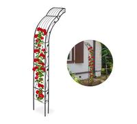 Relaxdays Arcade de rosiers demi ronde pour mur