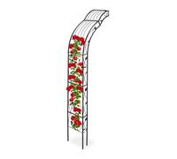 Relaxdays Arcade de rosiers demi ronde pour mur