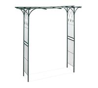 Relaxdays Arche de rosiers en métal rectangulaire H 205×L 202×P 52 cm vert foncé