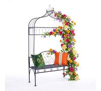 Relaxdays Arche de roses avec banc
