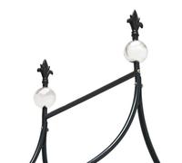 Relaxdays Arche À Rosiers Tuteur Vert Support Jardin Décoration Avec Pointe Métal 2,4 M Vert