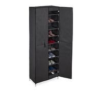 Relaxdays Armoire à chaussures en tissu 30 paires
