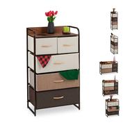 Relaxdays Armoire avec tiroirs différents designs
