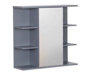 Relaxdays Armoire de bain avec 8 étagères