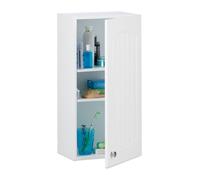 Relaxdays Armoire de salle de bain en bois blanc