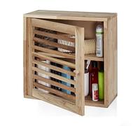Relaxdays Armoire murale en bois de noyer
