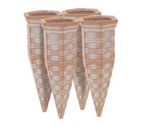 Relaxdays Arrosage en terre cuite en lot de 4