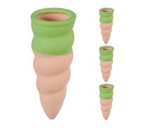 Relaxdays Arrosage en terre cuite en lot de 4