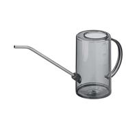 Relaxdays Arrosoir Plantes d’intérieur, 1 Litre, Plastique, Acier Inoxydable, pour Vos trésors Verts, Bec Long, Gris