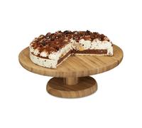 Relaxdays Assiette à gâteau sur pied en lot de 2