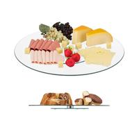 Relaxdays Assiette tournante en verre