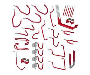 Relaxdays Assortiment de crochets muraux lot de 32