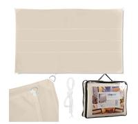 Relaxdays Voile d'ombrage rectangle beige