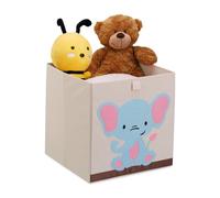 Relaxdays Bac de rangement Elephant pour enfants