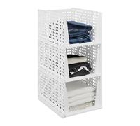 Relaxdays Lot de 3 bacs de rangement