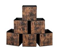 Relaxdays Lot de 6 bacs de rangement