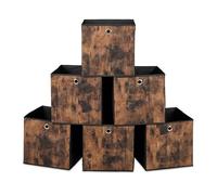 Relaxdays Lot de 6 bacs de rangement
