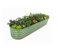 Relaxdays Bac potager métallique demi-rond XXL