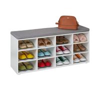 Relaxdays Banc à chaussures