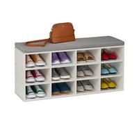 Relaxdays Banc à chaussures