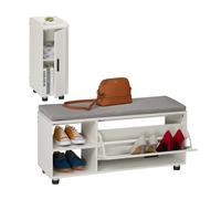 Relaxdays Banc à chaussures avec assise et meuble