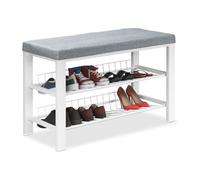 Relaxdays Banc à chaussures avec rangement