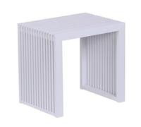 Relaxdays Banc à Chaussures en Bambou, 43 x 45 x 33 cm, Blanc, Moderne, entrée, Cuisine, Salle de Bain, Chambre