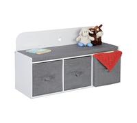 Relaxdays Banc pour enfants avec rangement