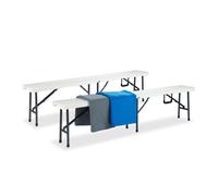 Relaxdays Banc Brasserie Set 2x Garniture Foire