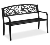 Relaxdays Banc de jardin design oiseau