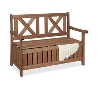 Relaxdays Banc de jardin avec rangement