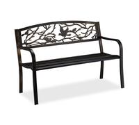 Relaxdays Banc de jardin design oiseau
