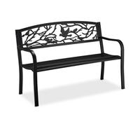 Relaxdays Banc de jardin design oiseau