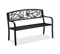 Relaxdays Banc de jardin design oiseau