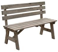 Relaxdays Banc de jardin en sapin avec dossier