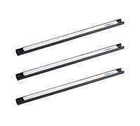 Relaxdays Bande magnétique, Jeu de 6, pour Outils, Tringle magnétique, Atelier, Garage, Bureau, 45 cm de Long, en Acier,