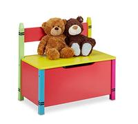 Relaxdays Banquette de rangement pour enfants