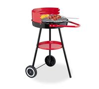 Relaxdays Barbecue charbon 42 cm avec roues