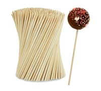 Relaxdays Bâtonnet cake pop bambou en lot de 400