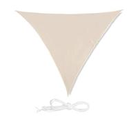 relaxdays, beige Voile d’ombrage triangle diffuseur d’ombre protection soleil balcon jardin UV 3x3x3 m toile imperméable